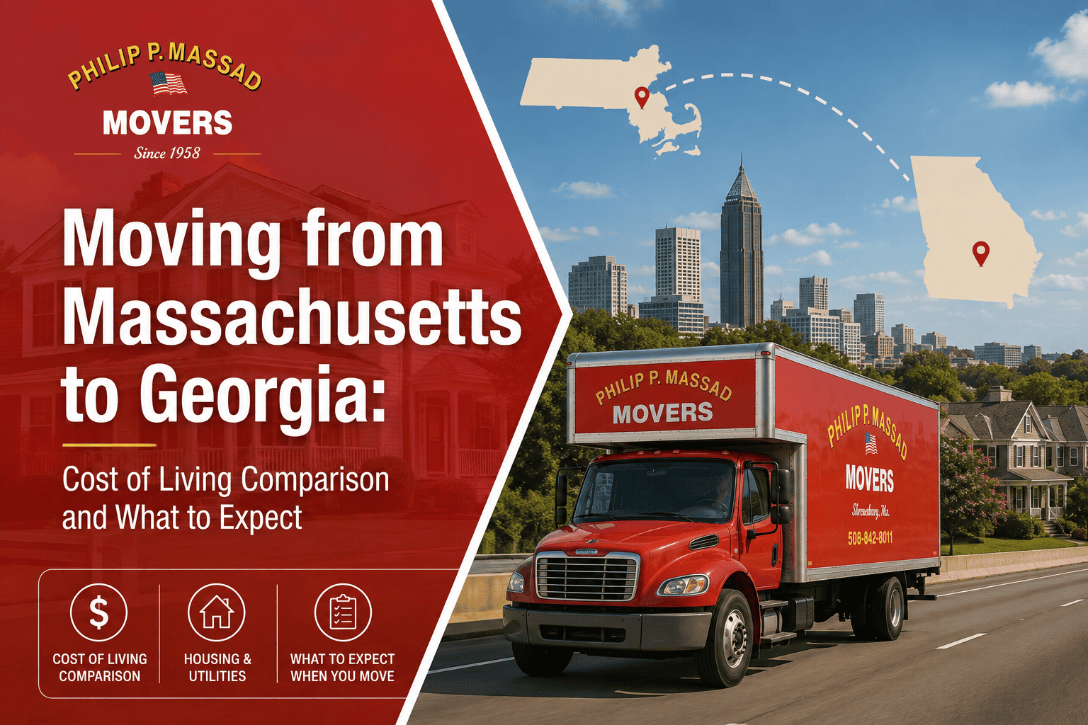 Moving from Massachusetts to Georgia: Cost of Living Comparison and What to Expect